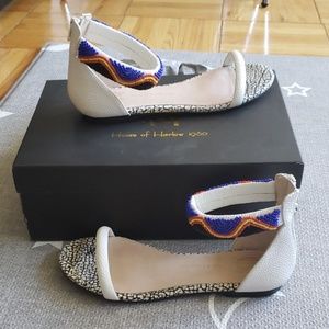 House of Harlow Beaded Sandals
